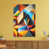 Abstract Geometric Leinwanddruck (Insitu (Wohnzimmer))