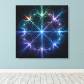 Abstract Geometric Light Canvas Art Leinwanddruck (Insitu (Holzboden))