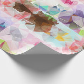 Abstract Geometric Low Poly Mosaic Geschenkpapier (Ecke)