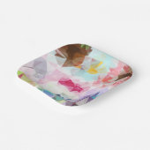Abstract Geometric Low Poly Mosaic Pappteller (Gewinkelt)