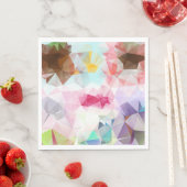 Abstract Geometric Low Poly Mosaic Serviette (Beispiel)