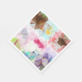 Abstract Geometric Low Poly Mosaic Serviette (Ecke)