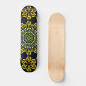 Abstract Geometric Mandala Art Design Skateboard (Vorderseite)