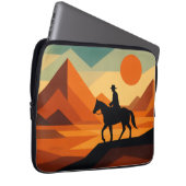 Abstract Geometric - Modern Lone Rider Design Laptopschutzhülle (Vorne Rechts)