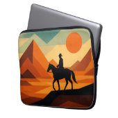 Abstract Geometric - Modern Lone Rider Design Laptopschutzhülle (Vorderseite Links)
