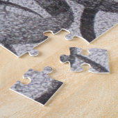 Abstract Geometric Monochrome Black White Ribbons Puzzle (Seite)