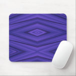 Abstract geometric mouse pad with a vivid purple mousepad<br><div class="desc">Abstract geometric mouse pad with a vivid purple 3D diamond pattern. The design is sharp and symmetrical, creating a modern and dynamic feel. A white mouse is placed beside the pad on a light surface.</div>