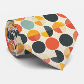 Abstract Geometric Multi-Color Custom Necktie Krawatte (Gerollt)