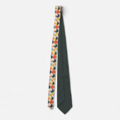 Abstract Geometric Multi-Color Custom Necktie Krawatte (Rückseite)