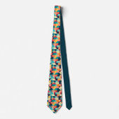 Abstract Geometric Multi-Color Custom Necktie Krawatte (Vorderseite)