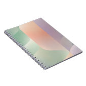 Abstract Geometric Notebook – Green Orange Purple Notizblock (Rechte Seite)