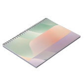 Abstract Geometric Notebook – Green Orange Purple Notizblock (Linke Seite)
