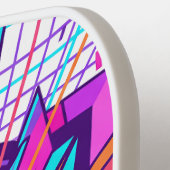 Abstract Geometric Padel Ball Sports Illustration Pickleball Schläger (Linke Seite)