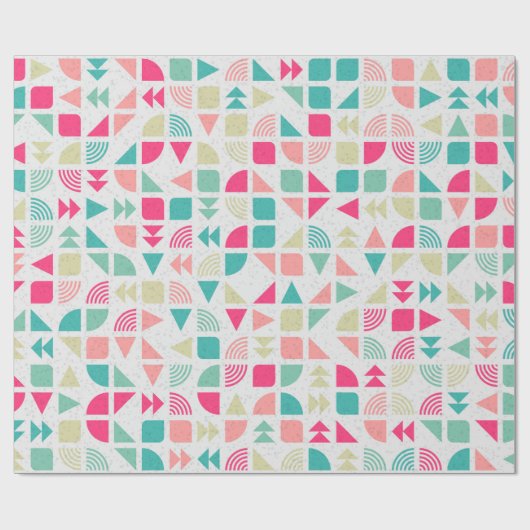 Abstract Geometric Pattern generative computationa Geschenkpapier (Flach)