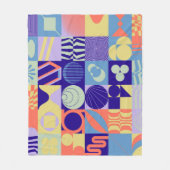 Abstract geometric pattern made with simple shapes fleecedecke (Vorderseite)