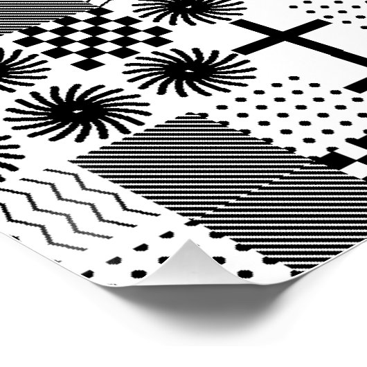 Abstract Geometric pattern Poster (Ecke)
