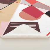 Abstract geometric pattern, silk scarf shawl desi sherpadecke (3/4)