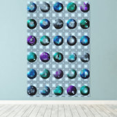 Abstract Geometric Pattern Wallart  Leinwanddruck (Insitu (Holzboden))