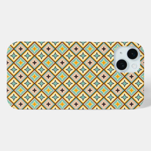 Abstract geometric pattern with diamond shapes Case-Mate iPhone hülle (Rückseite (Horizontal))