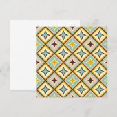 Abstract geometric pattern with diamond shapes dankeskarte (Vorne/Hinten)