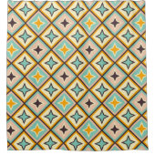 Abstract geometric pattern with diamond shapes duschvorhang (Vorderseite)