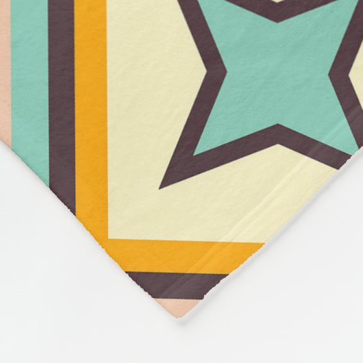 Abstract geometric pattern with diamond shapes fleecedecke (Ecke)