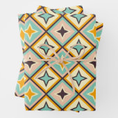 Abstract geometric pattern with diamond shapes geschenkpapier set (Beispiel)
