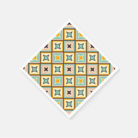 Abstract geometric pattern with diamond shapes serviette (Ecke)