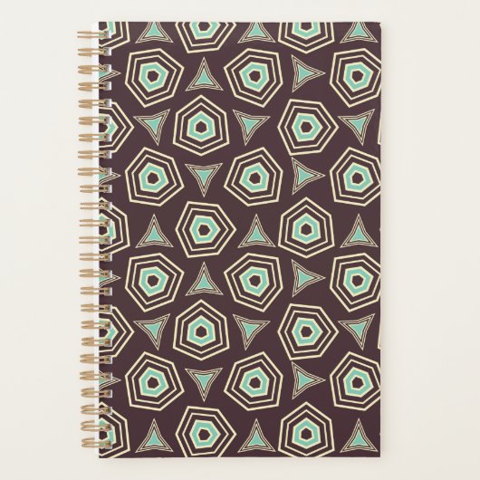 Abstract geometric pattern with layered pentagons  planer (Vorderseite)