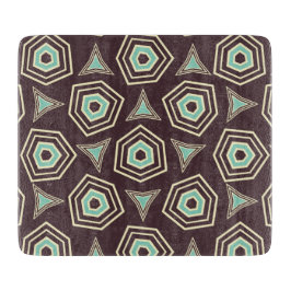 Abstract geometric pattern with layered pentagons  schneidebrett