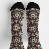 Abstract geometric pattern with layered pentagons  socken (Oben)