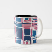 ABSTRACT GEOMETRIC PATTERNS ZWEIFARBIGE TASSE (VorderseiteRechts)