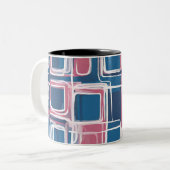 ABSTRACT GEOMETRIC PATTERNS ZWEIFARBIGE TASSE (Vorderseite Links)