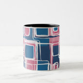 ABSTRACT GEOMETRIC PATTERNS ZWEIFARBIGE TASSE (Mittel)