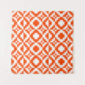 Abstract geometric pixelated seamless pattern. Mos Wandteppich (Vorderseite (Horizontal))