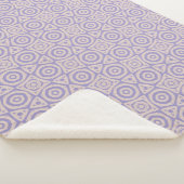 Abstract Geometric Purple and Cream Sherpadecke (3/4)