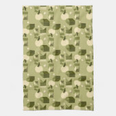 abstract geometric shapes in green tones geschirrtuch (Vertikal)