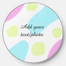 Abstract geometric shapes pastel add name photo ba