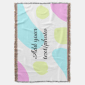 Abstract geometric shapes pastel add name photo ba decke (Vorderseite Vertikal)