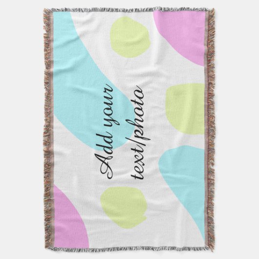 Abstract geometric shapes pastel add name photo ba decke (Vorderseite Vertikal)