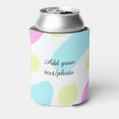 Abstract geometric shapes pastel add name photo ba dosenkühler (Kanne Rückseite)