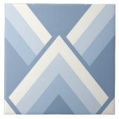Abstract geometrical, blue and off white 2 fliese (Vorderseite)