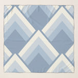 Abstract geometrical, blue and off white 2 schal<br><div class="desc">Simple geometrical pattern in off white and blues</div>