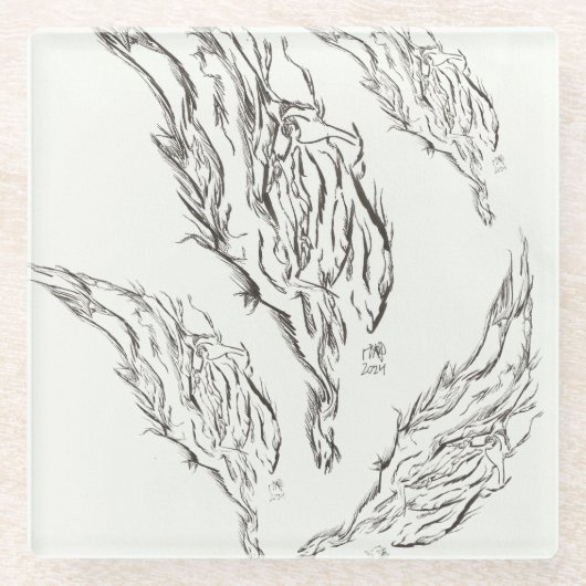 abstract glasuntersetzer (Vorderseite)