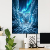 Abstract Glitch Digital Chaos Art Poster (Heimbüro)