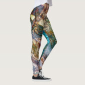 Abstract Glitter and Marble Pink and Blue Leggings (Rechts)