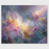 Abstract glowing pastel floral composition geschenkpapier (Flach)