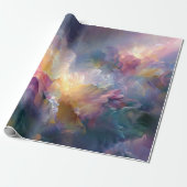 Abstract glowing pastel floral composition geschenkpapier (Ungerollt)
