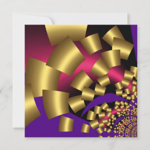 Abstract-Gold-Confetti-Einladung Einladung