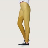 Abstract Gold Diagonal Layers Luxury Art Leggings (Links)